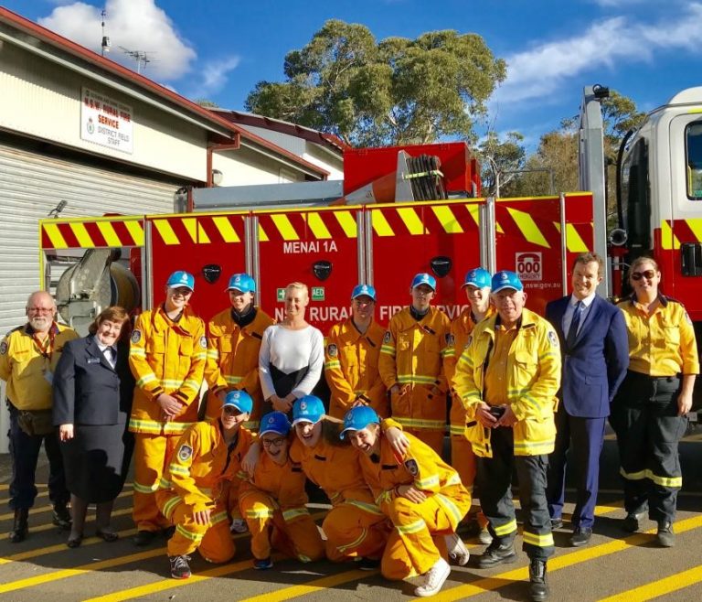 KIRRAWEE HIGH SCHOOL CADET FIREFIGHTERS GRADUATE – Mark Speakman