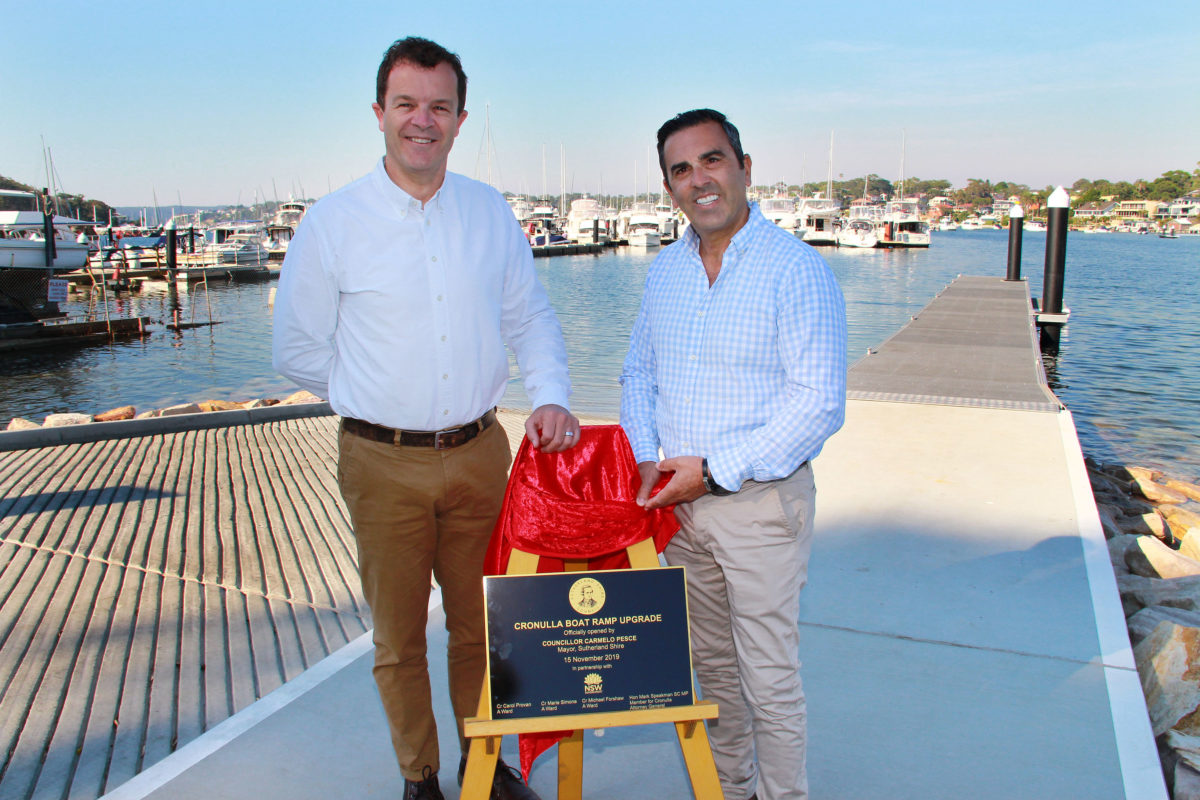 $1.9 MILLION BOAT RAMP UPGRADE NOW COMPLETE AT CRONULLA