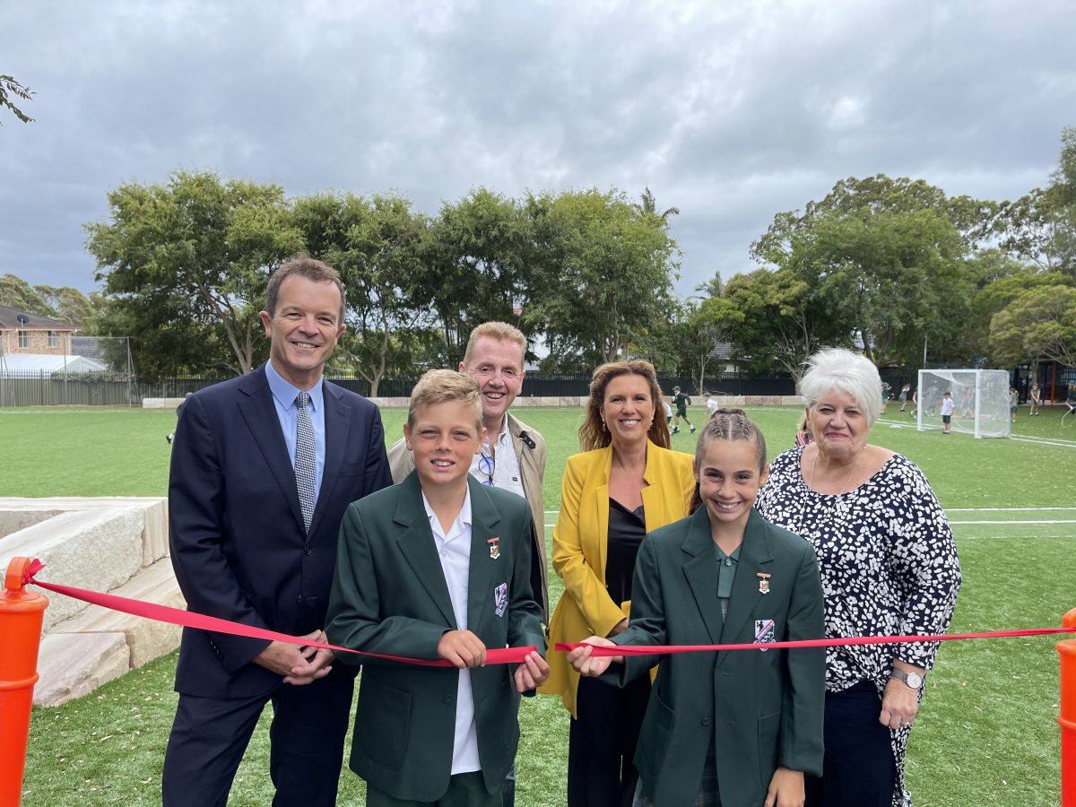 NSW GOVERNMENT FUNDS BURRANEER BAY PUBLIC SCHOOL OVAL PROJECT