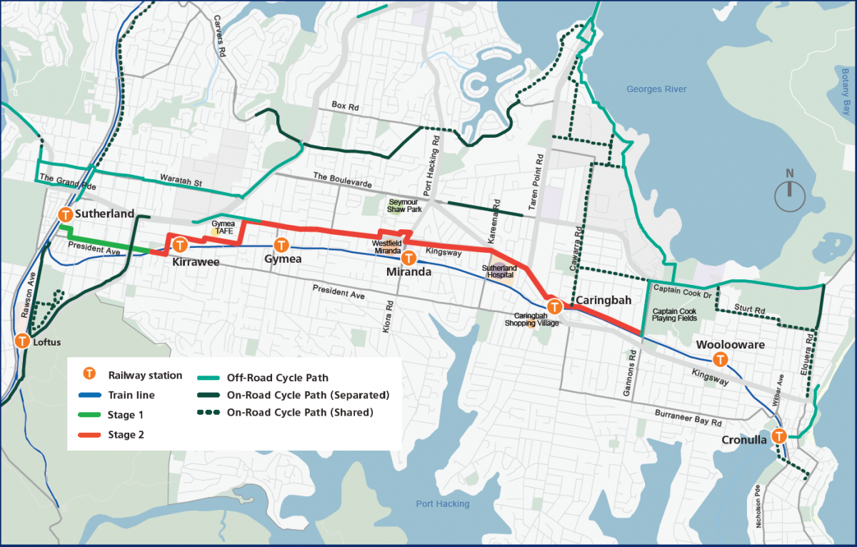 FURTHER PLANS FOR SUTHERLAND TO CRONULLA  ACTIVE TRANSPORT LINK UNVEILED