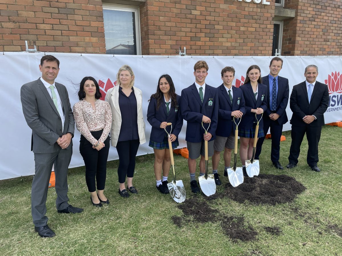 FIRST SOD TURNED FOR CRONULLA HIGH SCHOOL UPGRADE